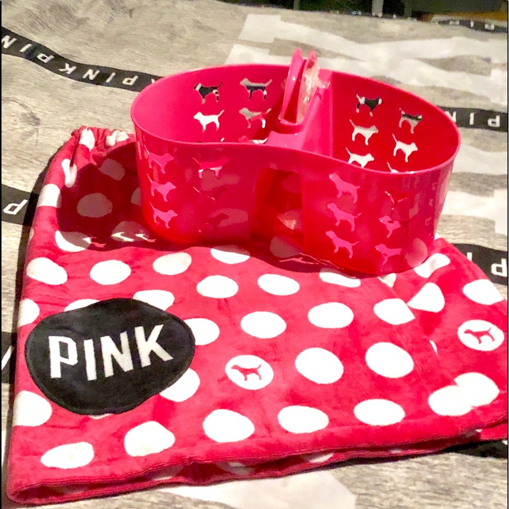 PINK Victoria’s Secret Caddy & Towel